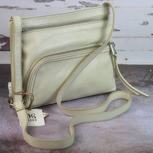 HOBO CASSIE Leather Crossbody Bag Magnolia White